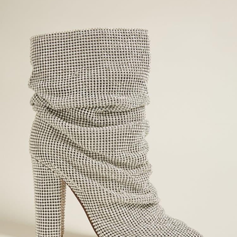 Rhinestone Chainmail Booties